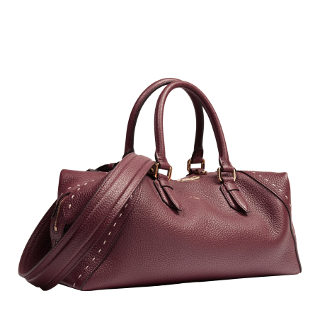 Sac Boston Zippé Charlie Cassis