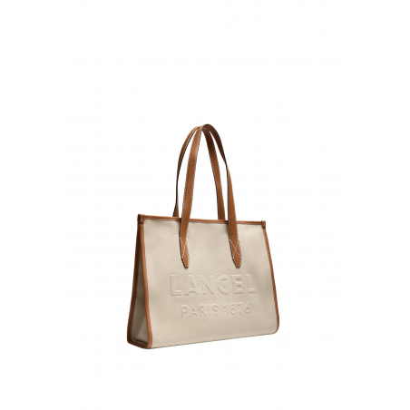 Cabas zippé L Jour Naturel/Camel