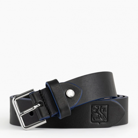 CEINTURE HOMME AVEC BOUCLE CARRÉE EN CUIR LISSE