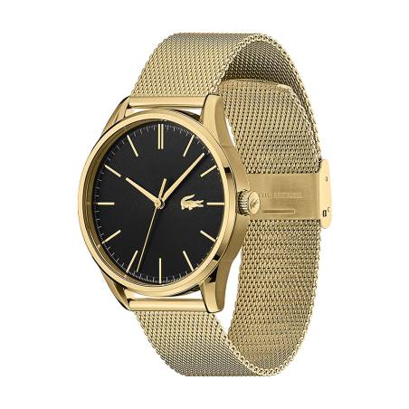 Montre Vienna homme avec bracelet en acier inoxydable plaqué or